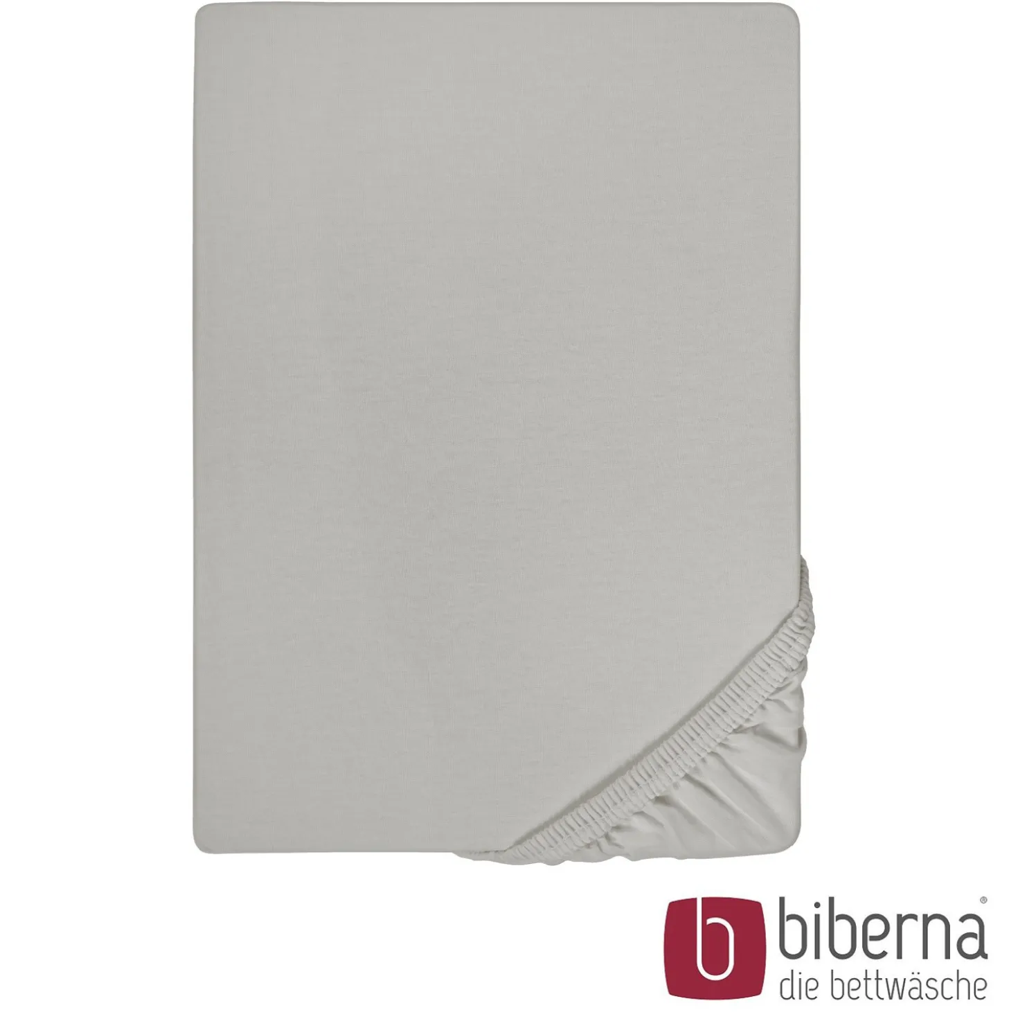 biberna Feinjersey-Spannbetttuch sturmgrau, 1x 140x200 cm - 160x200 cm