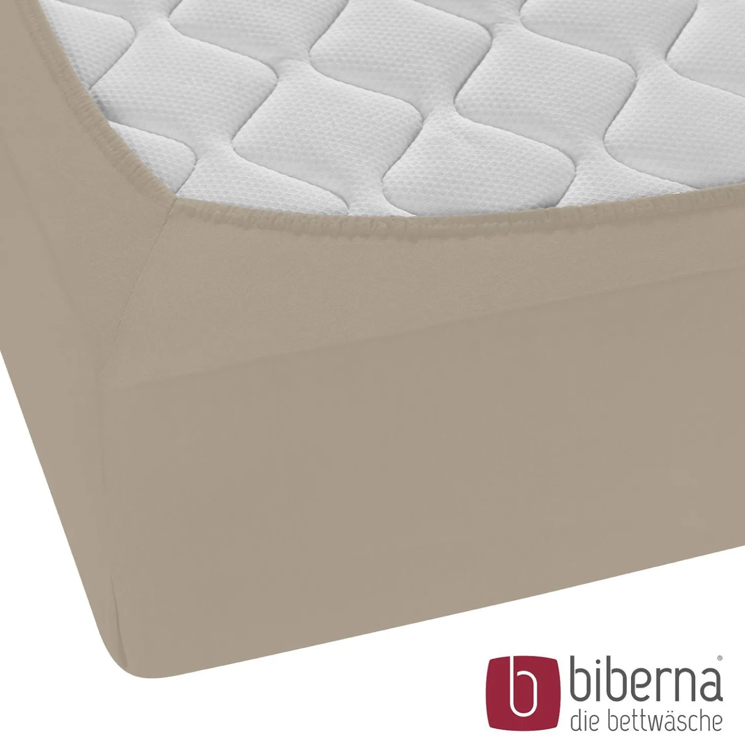 biberna Jersey-Elastic-Boxspring-Spannbetttuch basalt, 1x 90x190 cm - 100x220 cm