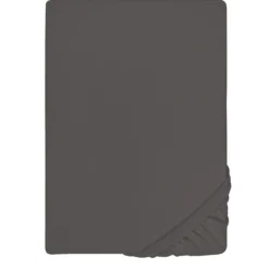 biberna Jersey-Elastic-Boxspring-Spannbetttuch dunkelgrau, 1x 90x190 cm - 100x220 cm