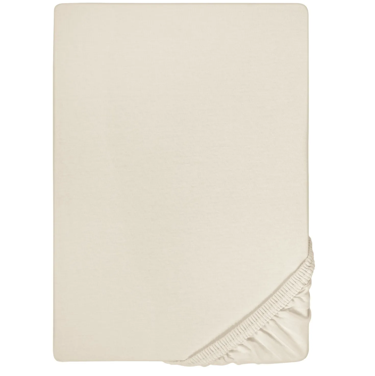 biberna Jersey-Elastic-Boxspring-Spannbetttuch grau, 1x 90x190 cm - 100x220 cm
