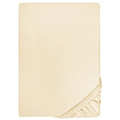 biberna Jersey-Elastic-Boxspring-Spannbetttuch champagner, 1x 140x200 cm - 160x220 cm