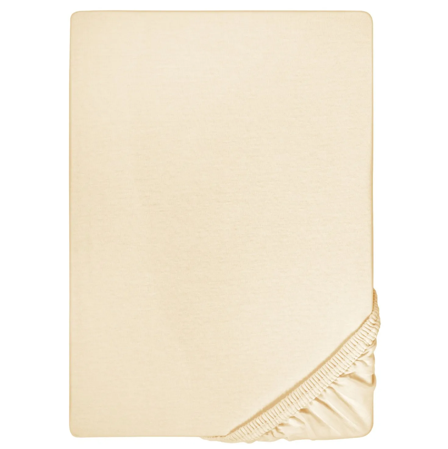 biberna Jersey-Elastic-Boxspring-Spannbetttuch champagner, 1x 140x200 cm - 160x220 cm