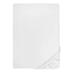 biberna Jersey-Elastic-Boxspring-Spannbetttuch weiss, 1x 140x200 cm - 160x220 cm