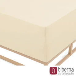 biberna Jersey-Elastic-Boxspring-Spannbetttuch champagner, 1x 180x200 cm - 200x220 cm