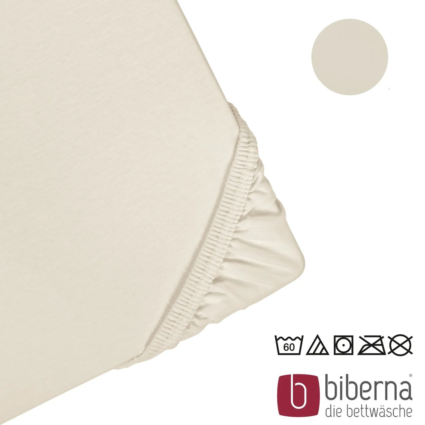 biberna Jersey-Elastic-Boxspring-Spannbetttuch grau, 1x 180x200 cm - 200x220 cm