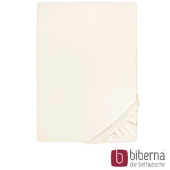 biberna Jersey-Elastic-Spannbetttuch natur, 1x 90x190 cm - 100x220 cm