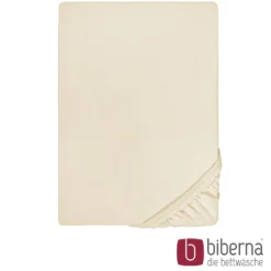 biberna Jersey-Elastic-Spannbetttuch kitt, 1x 90x190 cm - 100x220 cm