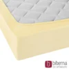 biberna Jersey-Elastic-Spannbetttuch gelb, 1x 90x190 cm - 100x220 cm
