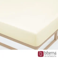 biberna Jersey-Elastic-Spannbetttuch perlmutt, 1x 120x200 cm - 130x220 cm