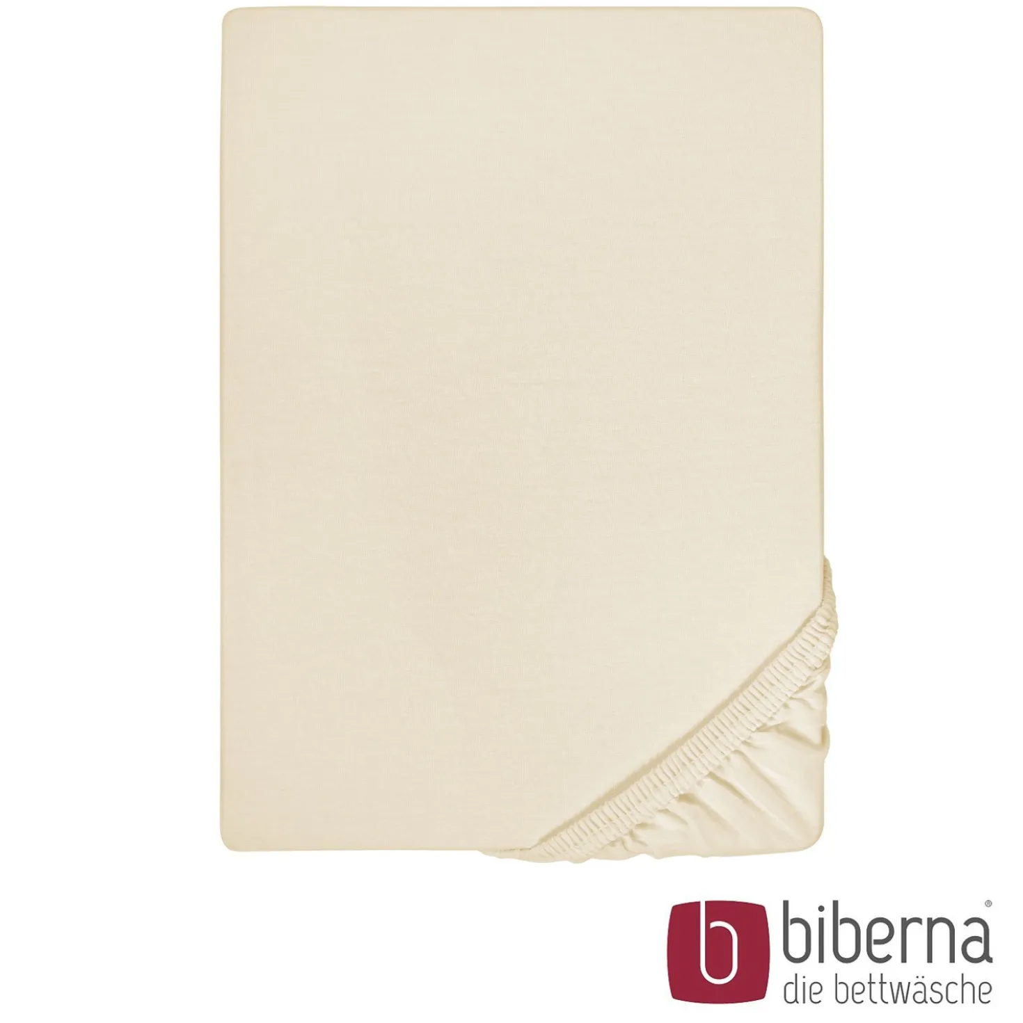 biberna Jersey-Elastic-Spannbetttuch kitt, 1x 120x200 cm - 130x220 cm