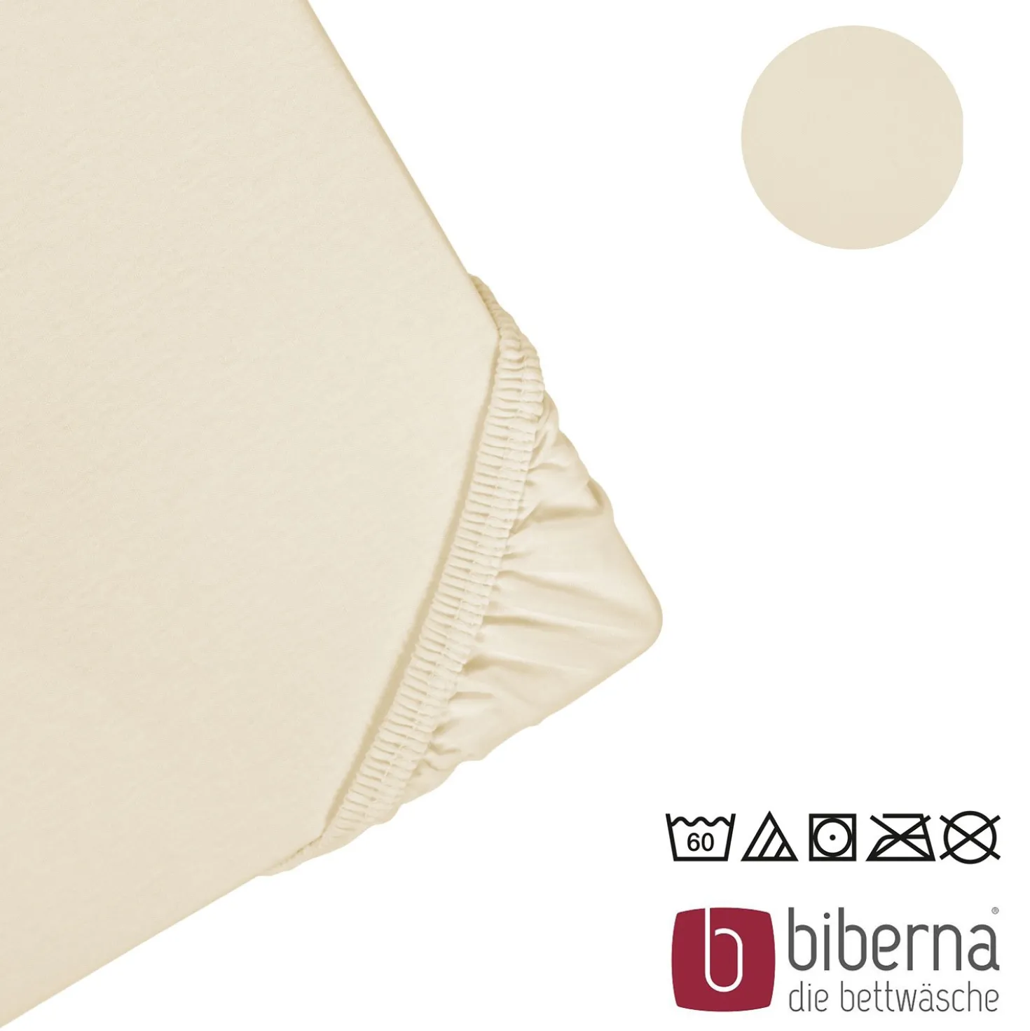 biberna Jersey-Elastic-Spannbetttuch kitt, 1x 120x200 cm - 130x220 cm
