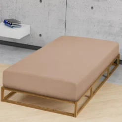 biberna Jersey-Elastic-Spannbetttuch macchiato, 1x 120x200 cm - 130x220 cm