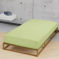 biberna Jersey-Elastic-Spannbetttuch pistaziengrün, 1x 120x200 cm - 130x220 cm