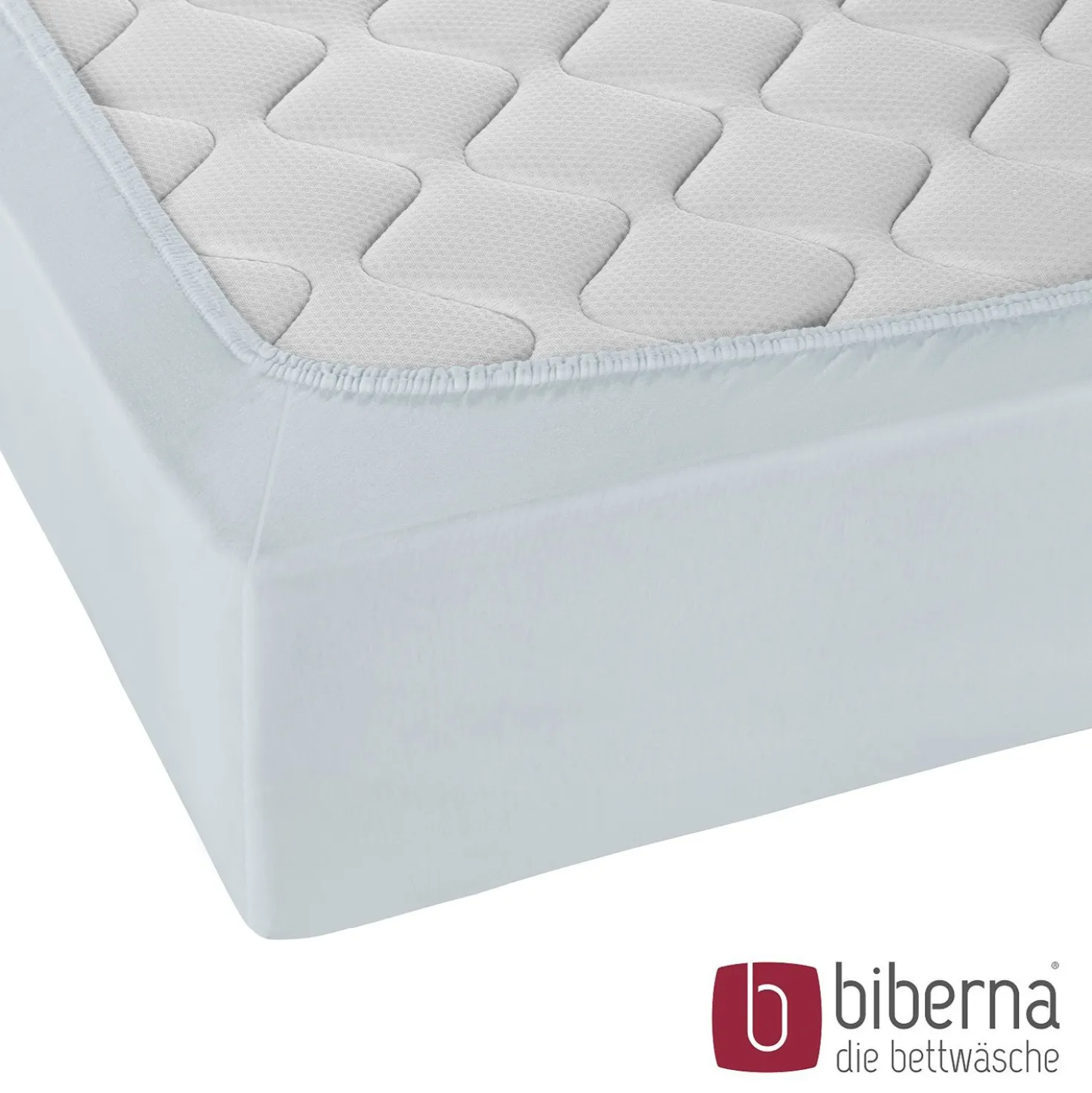 biberna Jersey-Elastic-Spannbetttuch ciel, 1x 120x200 cm - 130x220 cm