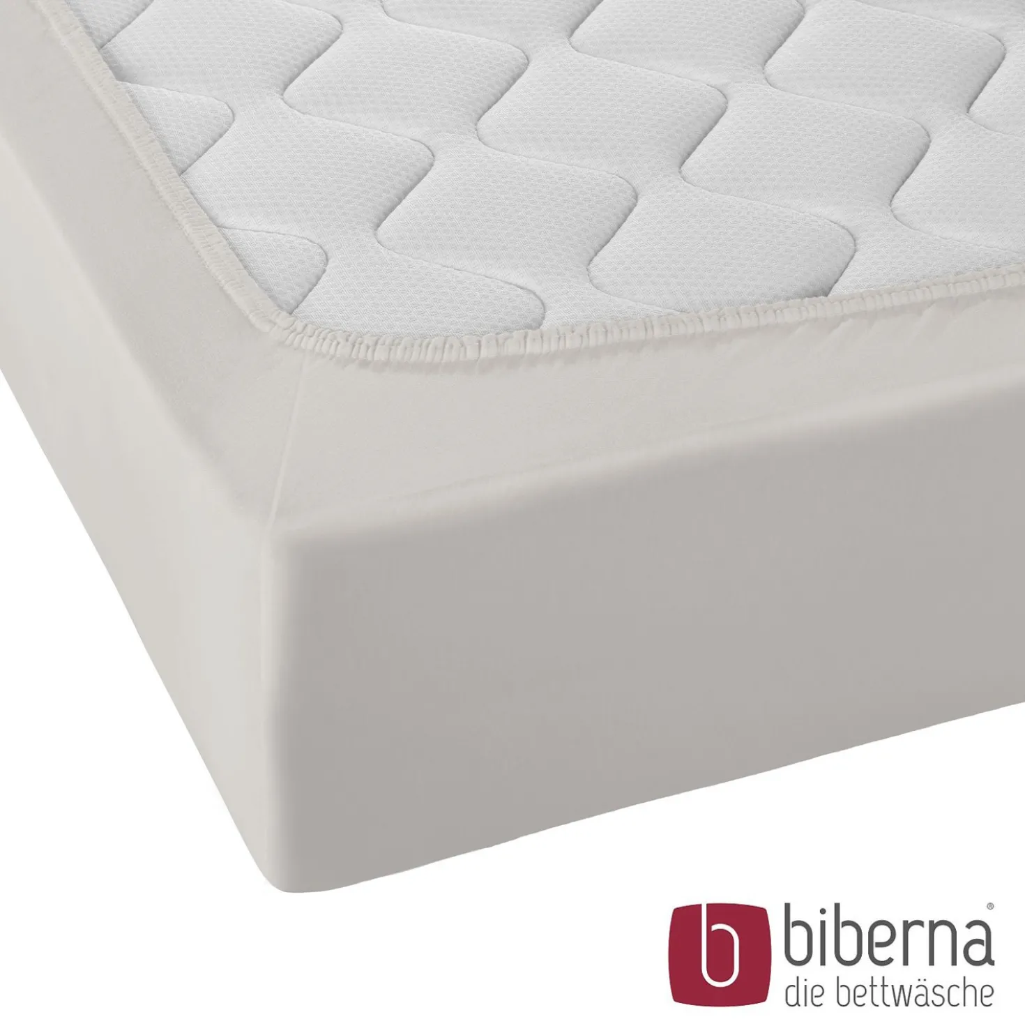 biberna Jersey-Elastic-Spannbetttuch grau, 1x 120x200 cm - 130x220 cm