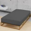 biberna Jersey-Elastic-Spannbetttuch titanium, 1x 120x200 cm - 130x220 cm