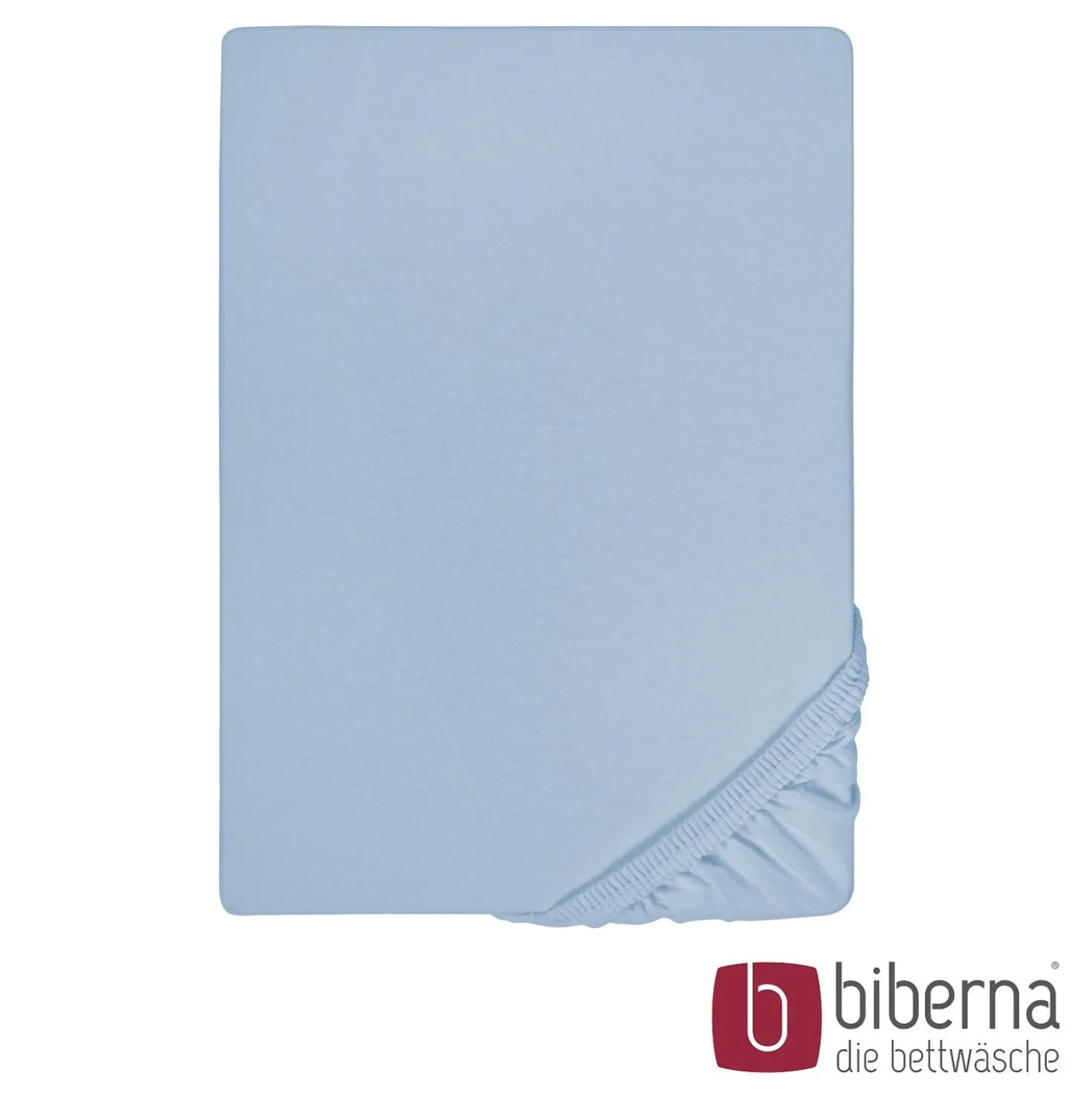 biberna Jersey-Elastic-Spannbetttuch eisblau, 1x 120x200 cm - 130x220 cm