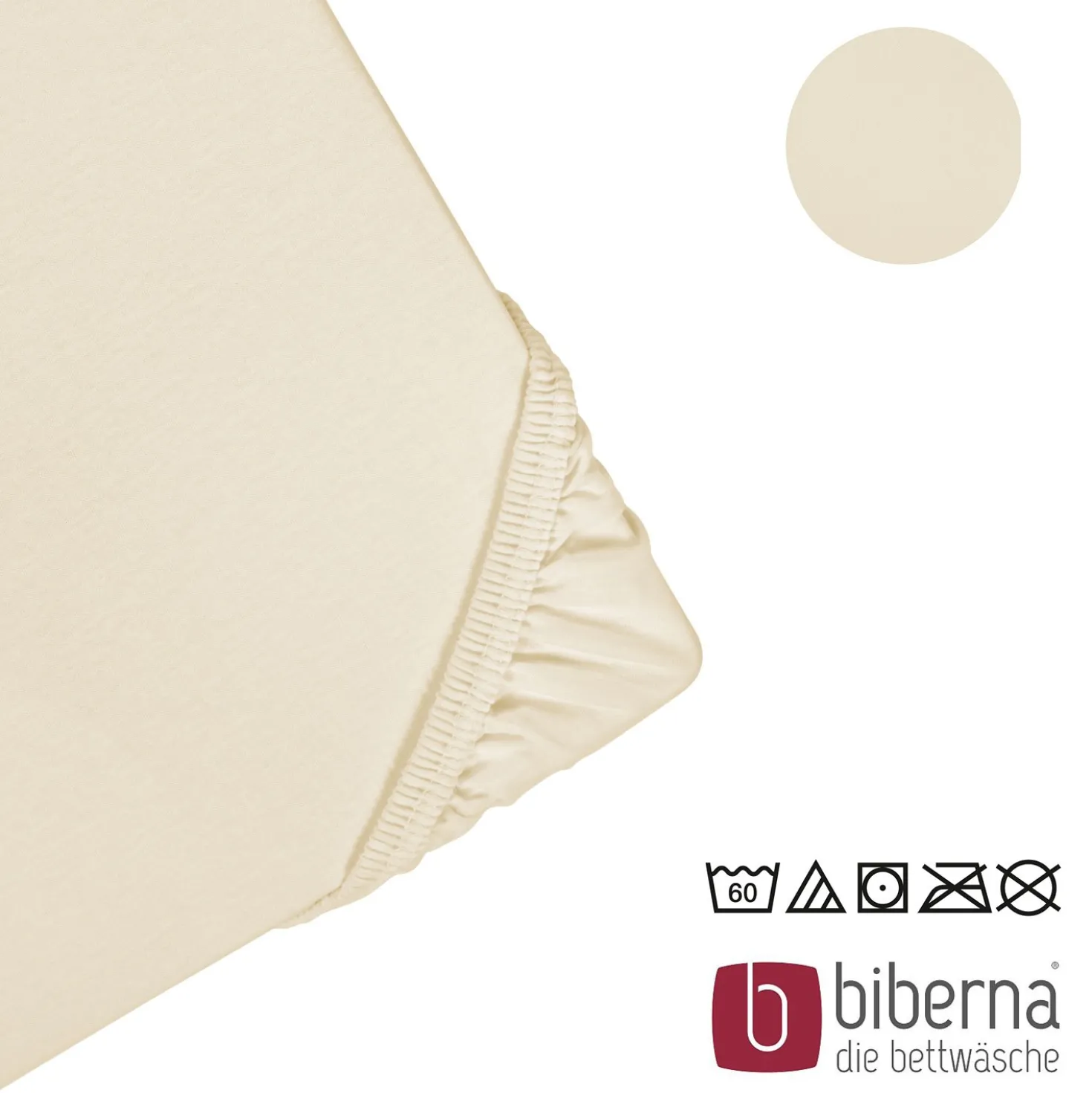 biberna Jersey-Elastic-Spannbetttuch kitt, 1x 180x200 cm - 200x220 cm