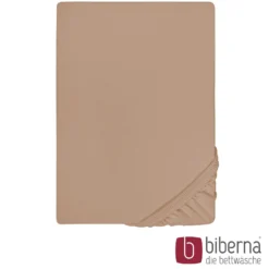 biberna Jersey-Elastic-Spannbetttuch macchiato, 1x 180x200 cm - 200x220 cm