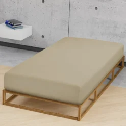biberna Jersey-Elastic-Spannbetttuch taupe, 1x 140x200 cm - 160x220 cm