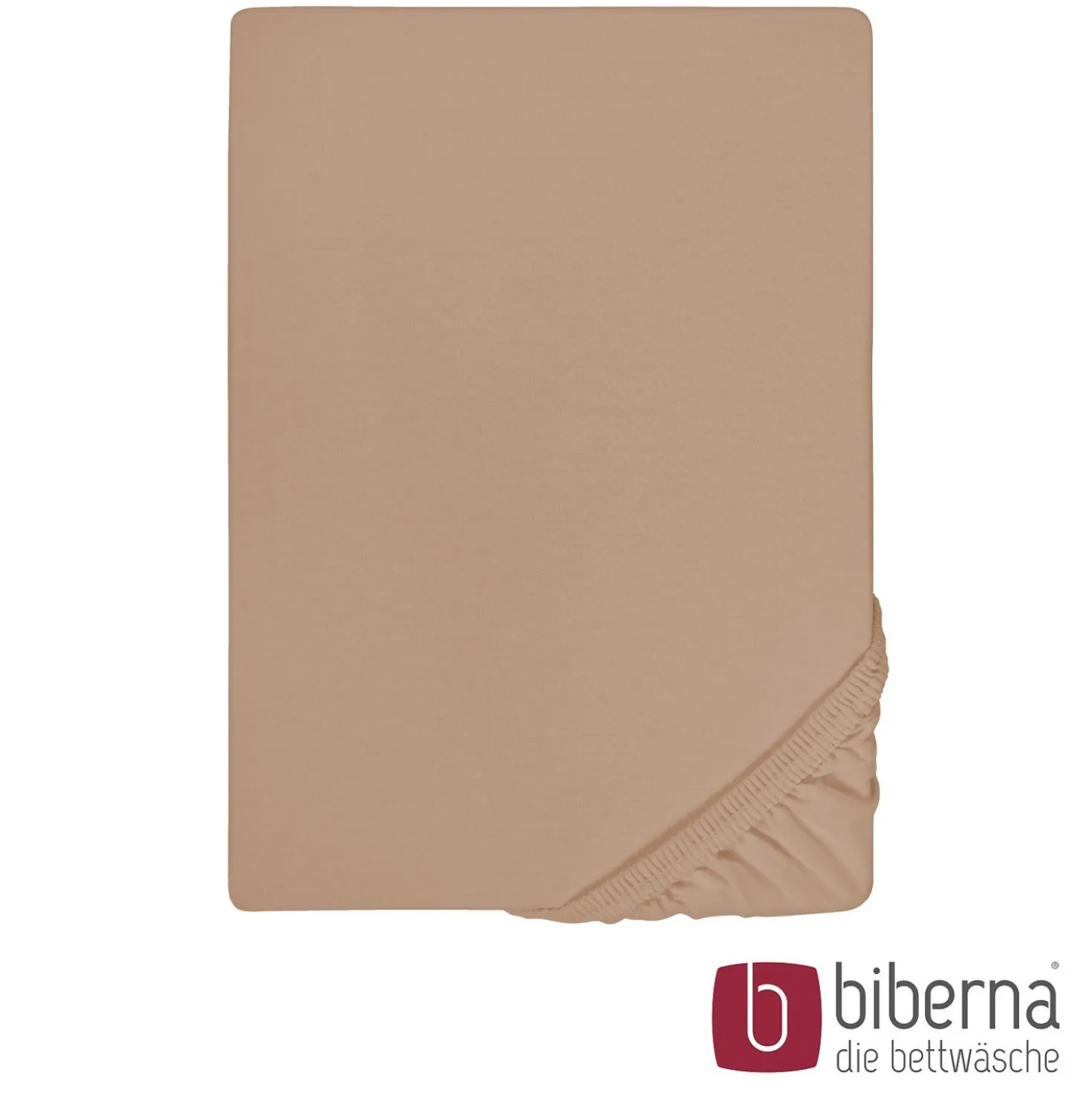biberna Jersey-Elastic-Spannbetttuch macchiato, 1x 140x200 cm - 160x220 cm
