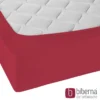 biberna Jersey-Elastic-Spannbetttuch rubin, 1x 180x200 cm - 200x220 cm