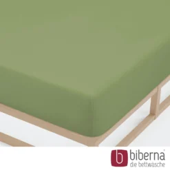 biberna Jersey-Elastic-Spannbetttuch fichte, 1x 140x200 cm - 160x220 cm