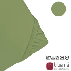 biberna Jersey-Elastic-Spannbetttuch fichte, 1x 140x200 cm - 160x220 cm