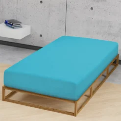 biberna Jersey-Elastic-Spannbetttuch türkis, 1x 140x200 cm - 160x220 cm