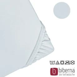 biberna Jersey-Elastic-Spannbetttuch ciel, 1x 140x200 cm - 160x220 cm