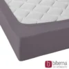 biberna Jersey-Elastic-Spannbetttuch silber/grau, 1x 140x200 cm - 160x220 cm
