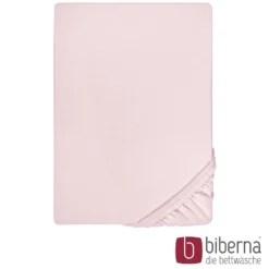 biberna Jersey-Elastic-Spannbetttuch rose, 1x 140x200 cm - 160x220 cm