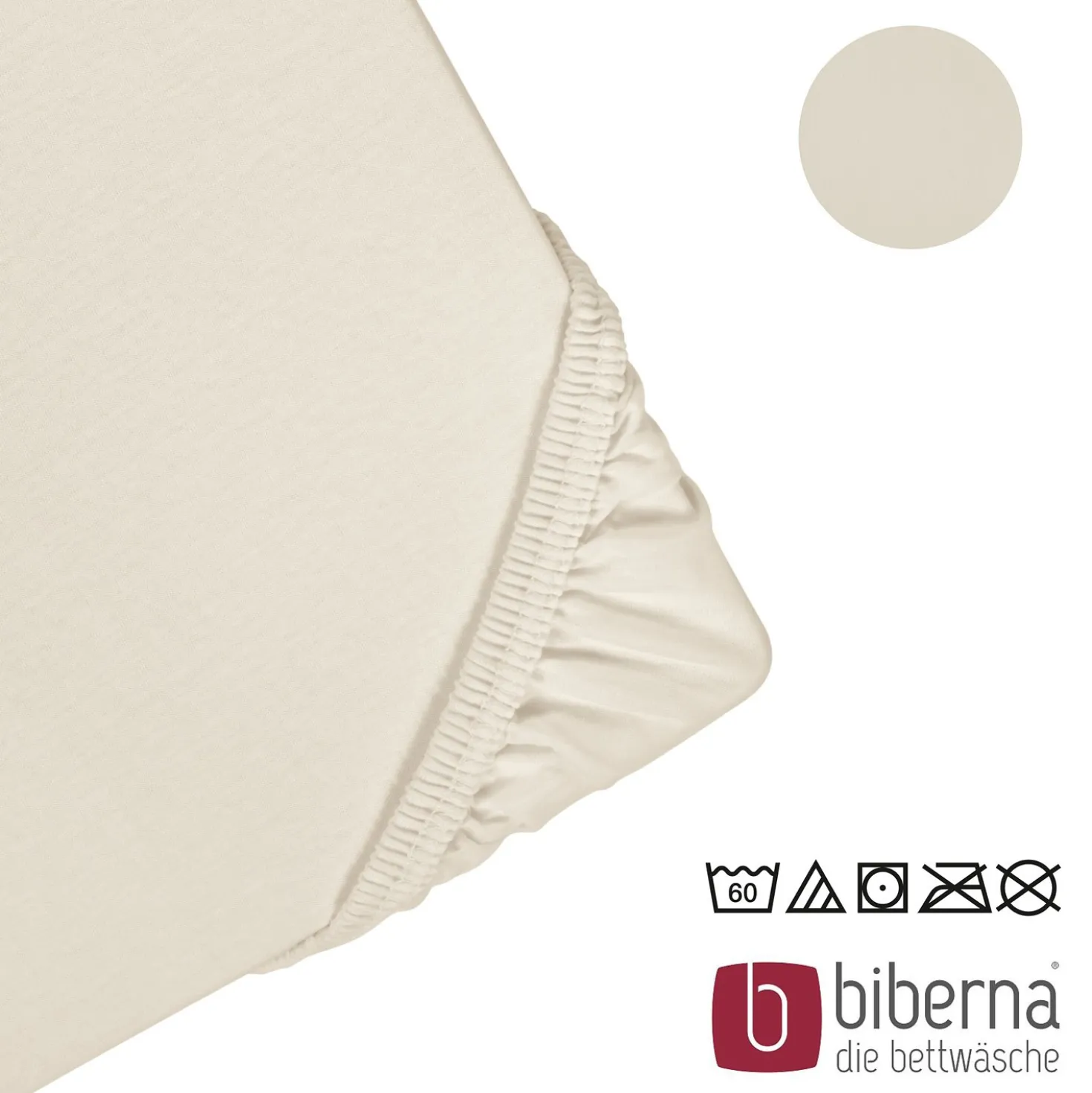 biberna Jersey-Elastic-Topper-Spannbetttuch grau, 1x 180x200 cm - 200x220 cm
