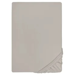 biberna Jersey-Elastic-Topper-Spannbetttuch sturmgrau, 1x 180x200 cm - 200x220 cm