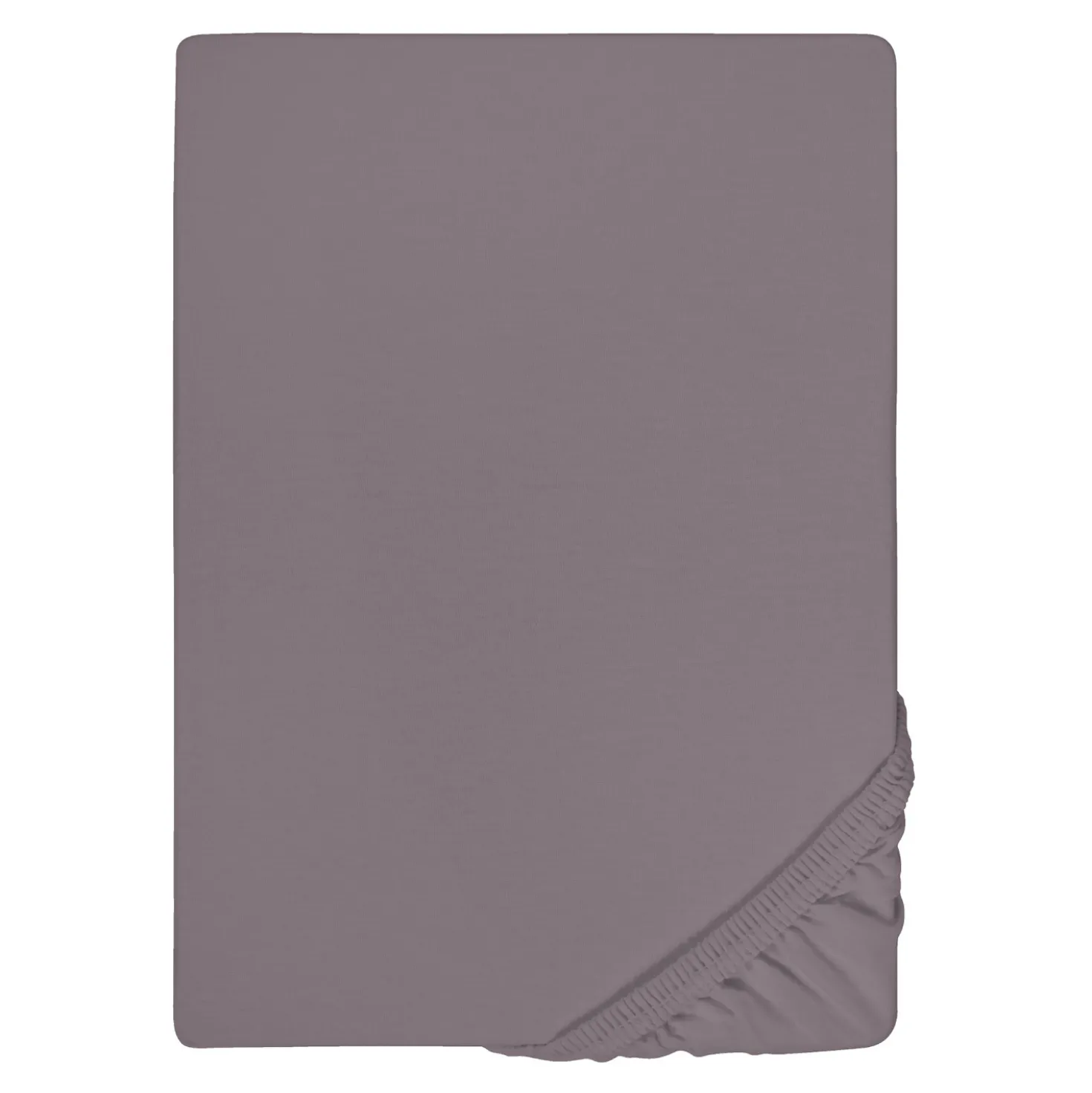 biberna Jersey-Elastic-Topper-Spannbetttuch silber/grau, 1x 180x200 cm - 200x220 cm