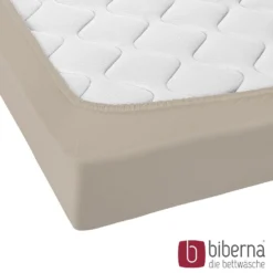 biberna Jersey-Elastic-Topper-Spannbetttuch basalt, 1x 140x200 cm - 160x220 cm