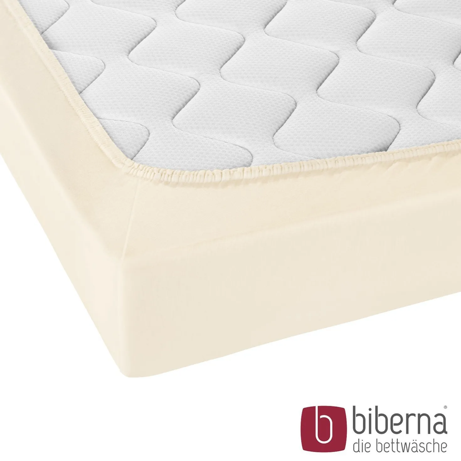 biberna Jersey-Elastic-Topper-Spannbetttuch champagner, 1x 140x200 cm - 160x220 cm
