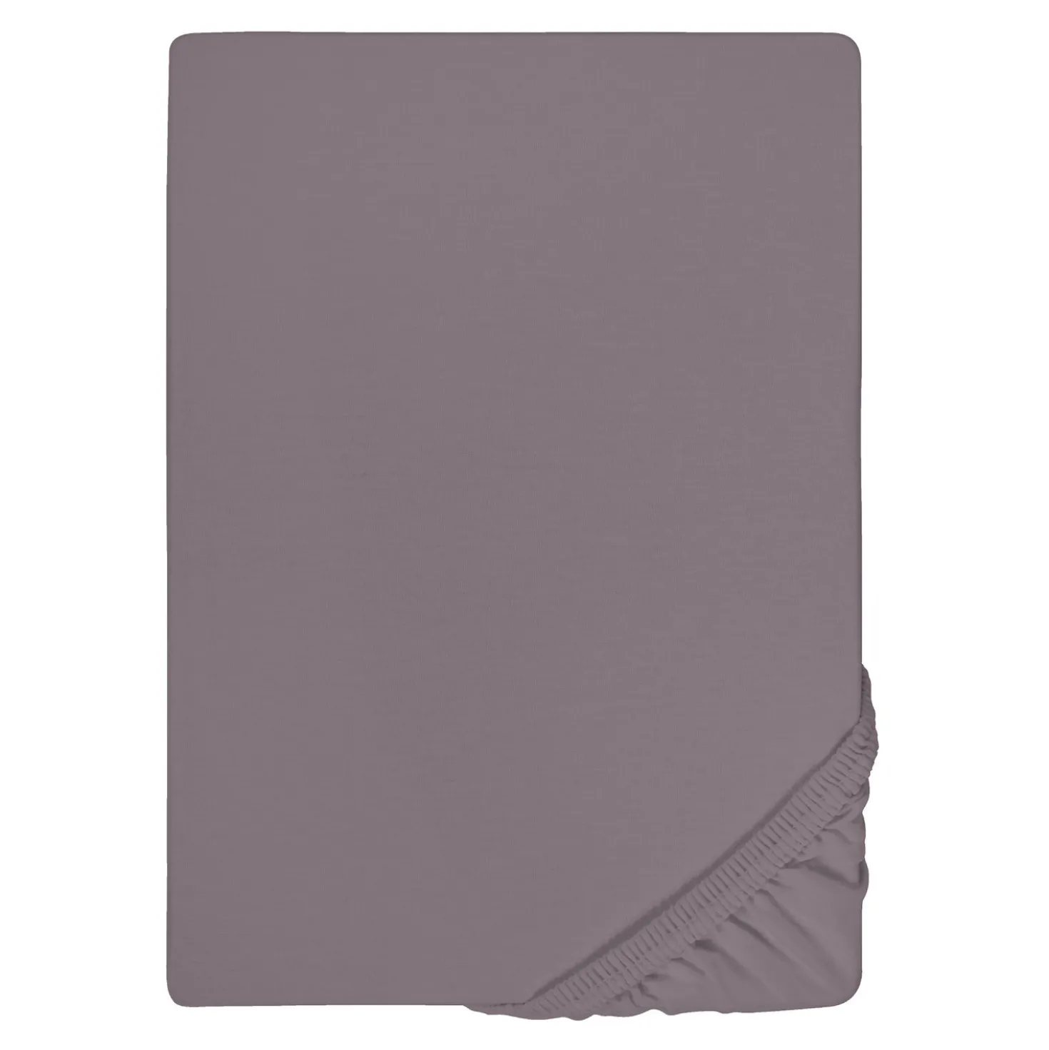 biberna Jersey-Elastic-Topper-Spannbetttuch silber/grau, 1x 140x200 cm - 160x220 cm