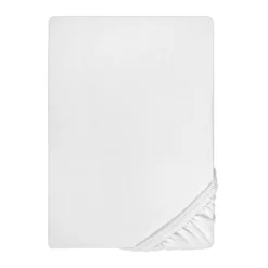 biberna Jersey-Elastic-Topper-Spannbetttuch weiss, 1x 140x200 cm - 160x220 cm
