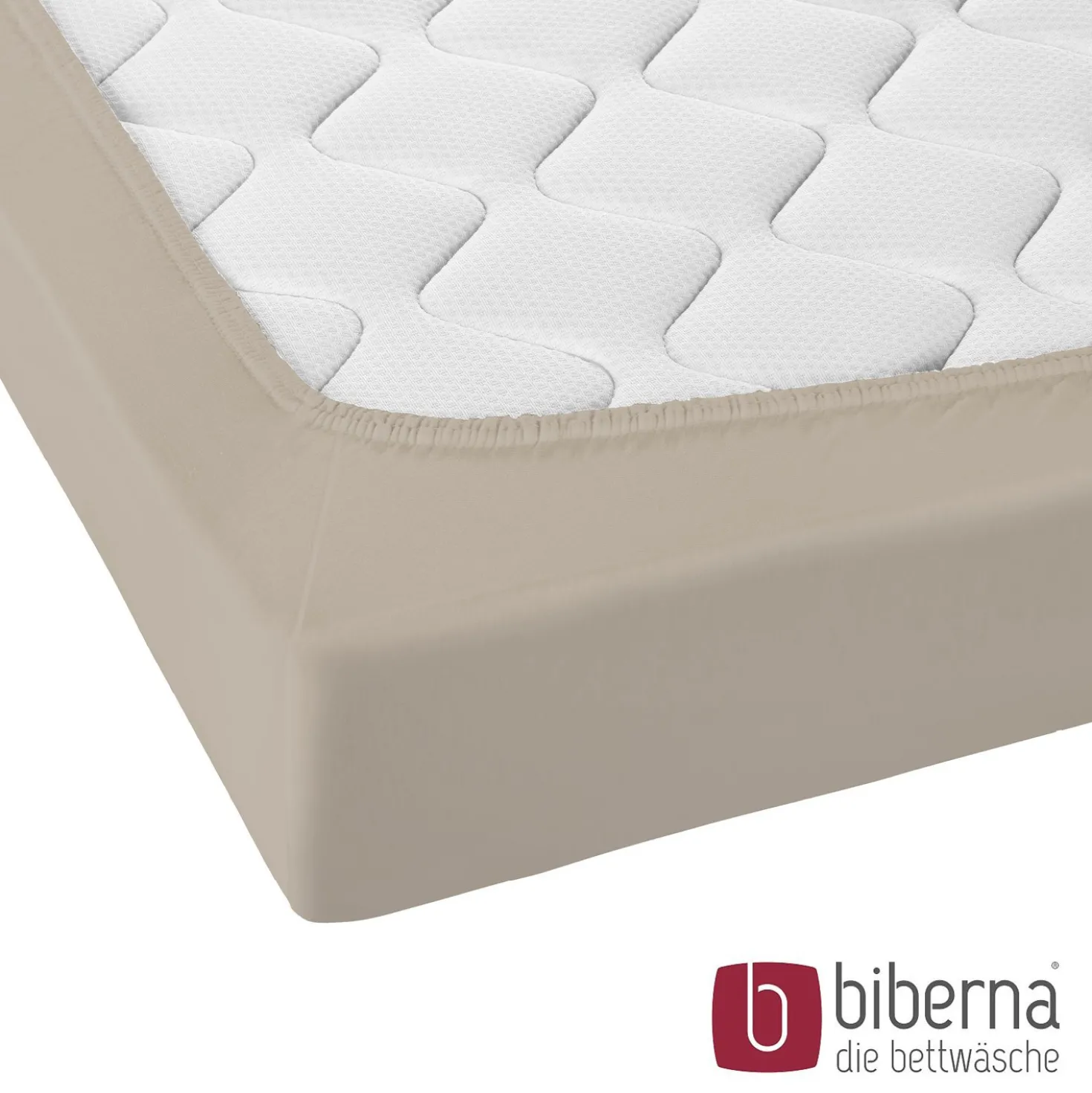 biberna Jersey-Elastic-Topper-Spannbetttuch basalt, 1x 180x200 cm - 200x220 cm