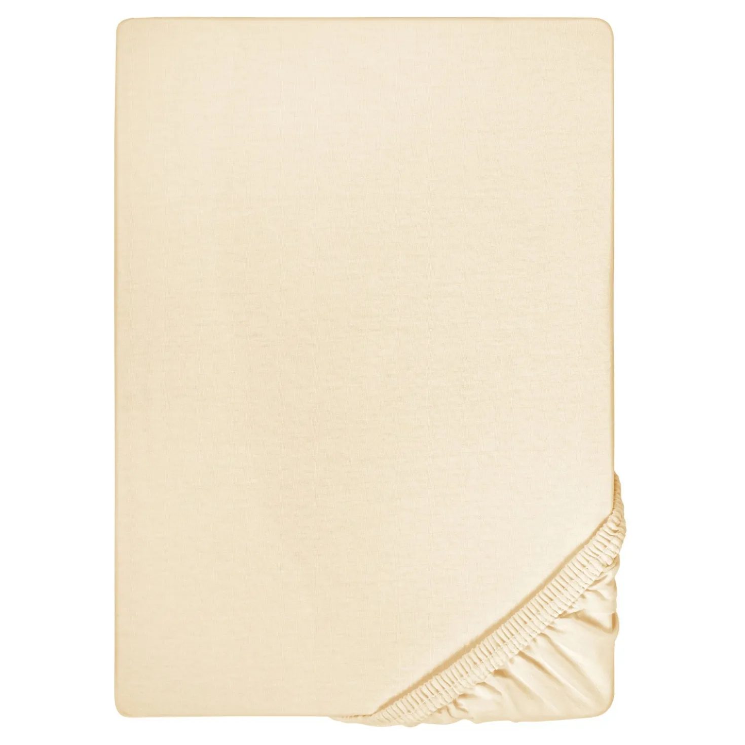 biberna Jersey-Elastic-Topper-Spannbetttuch champagner, 1x 180x200 cm - 200x220 cm