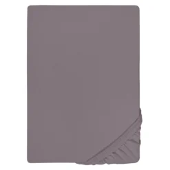 biberna Jersey-Elastic-Topper-Spannbetttuch silber/grau, 1x 90x190 cm - 100x220 cm