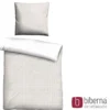 biberna Mako-Satin Bettwäsche PUNKTE - MIX & MATCH taupe, 135x200 cm + 80x80 cm