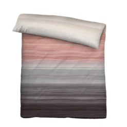 biberna Satin Bettwäsche Streifen gold, 135x200 cm + 80x80 cm