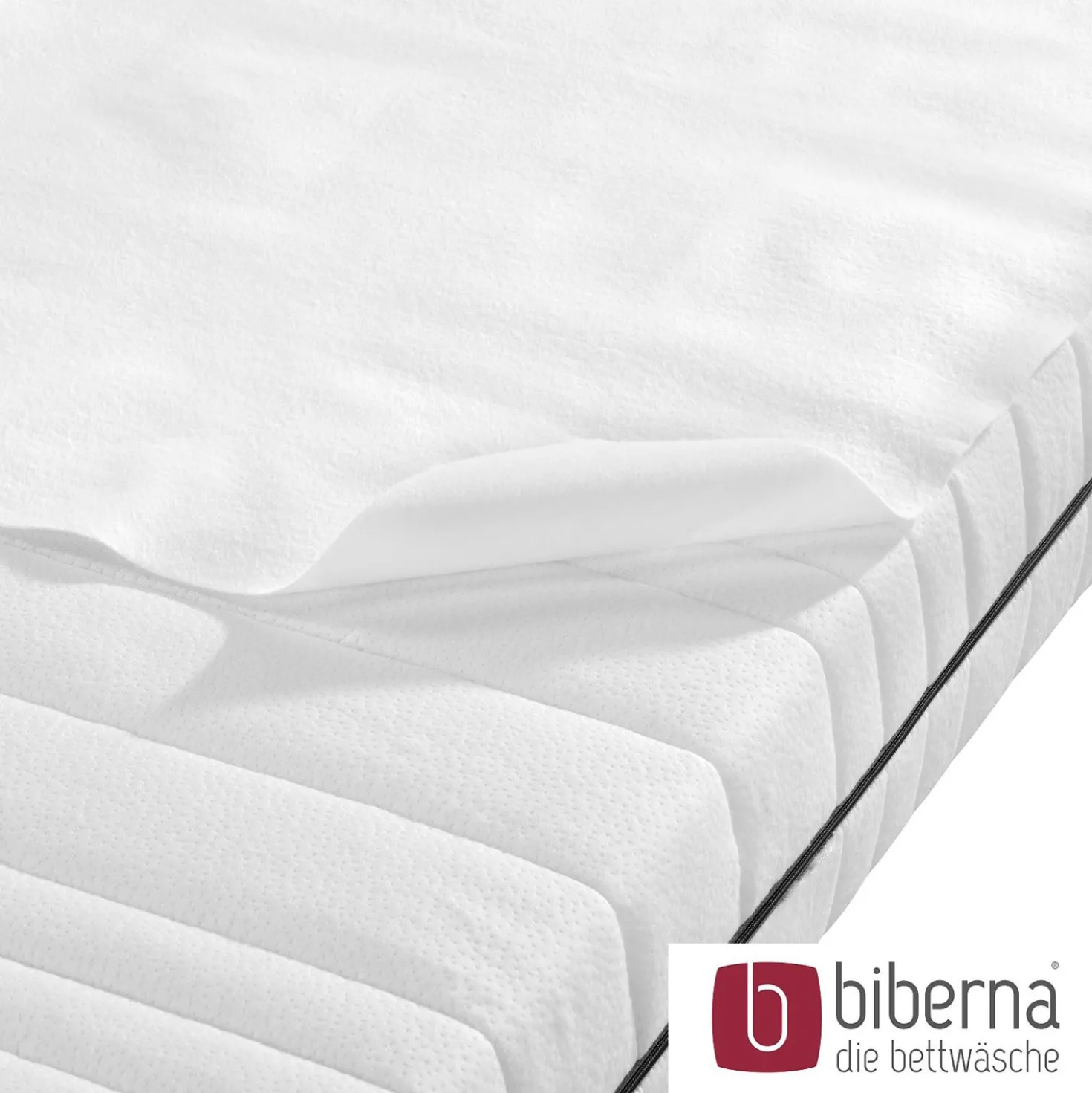 biberna Sleep & Protect Stecklaken weiß, 75x90 cm