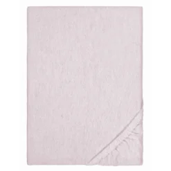 biberna Spannbetttuch Melange rose, 140x200 cm - 160x200 cm