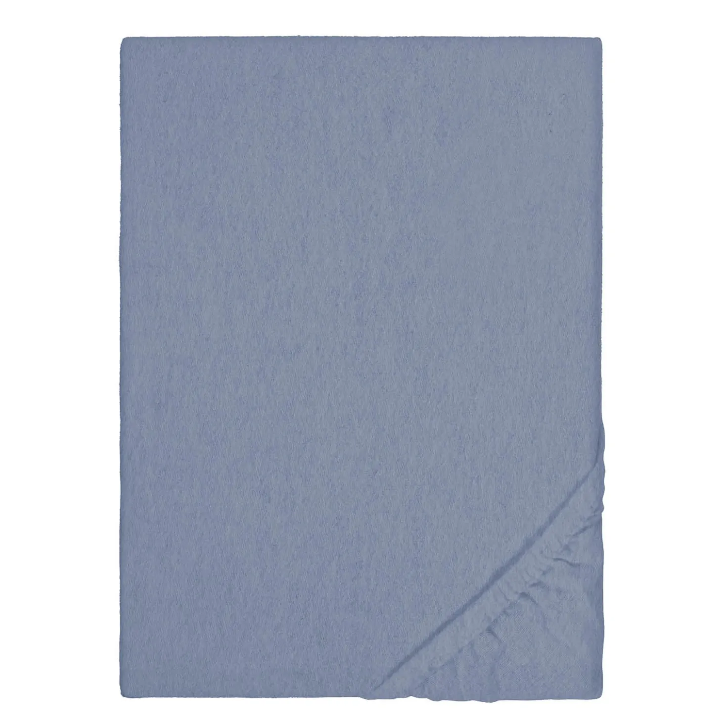 biberna Spannbetttuch Melange blau, 140x200 cm - 160x200 cm