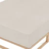 biberna Spannbetttuch Melange kitt, 180x200 cm - 200x200 cm