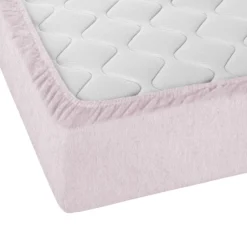 biberna Spannbetttuch Melange rose, 90x190 cm - 100x200 cm