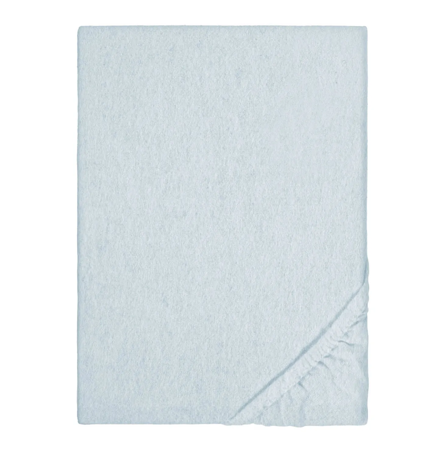 biberna Spannbetttuch Melange ciel, 90x190 cm - 100x200 cm